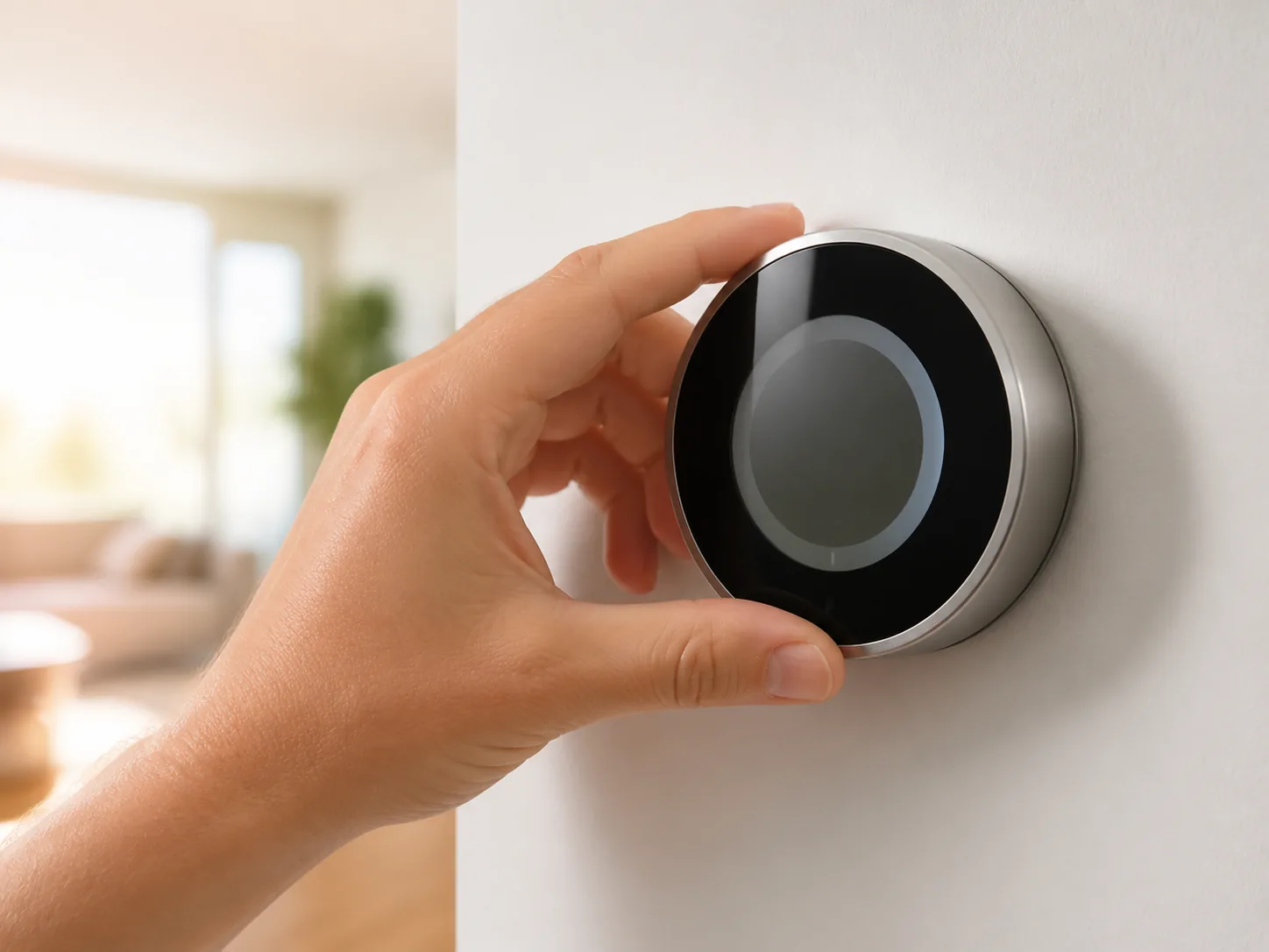 Adjusting a thermostat