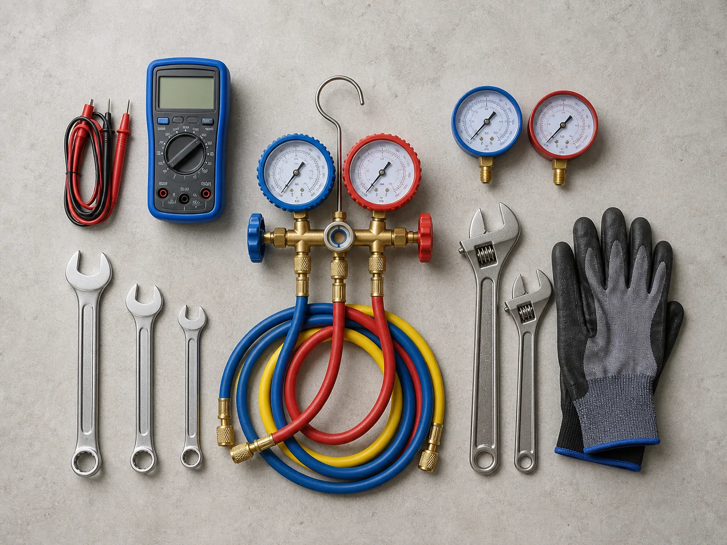 Service tools laid out